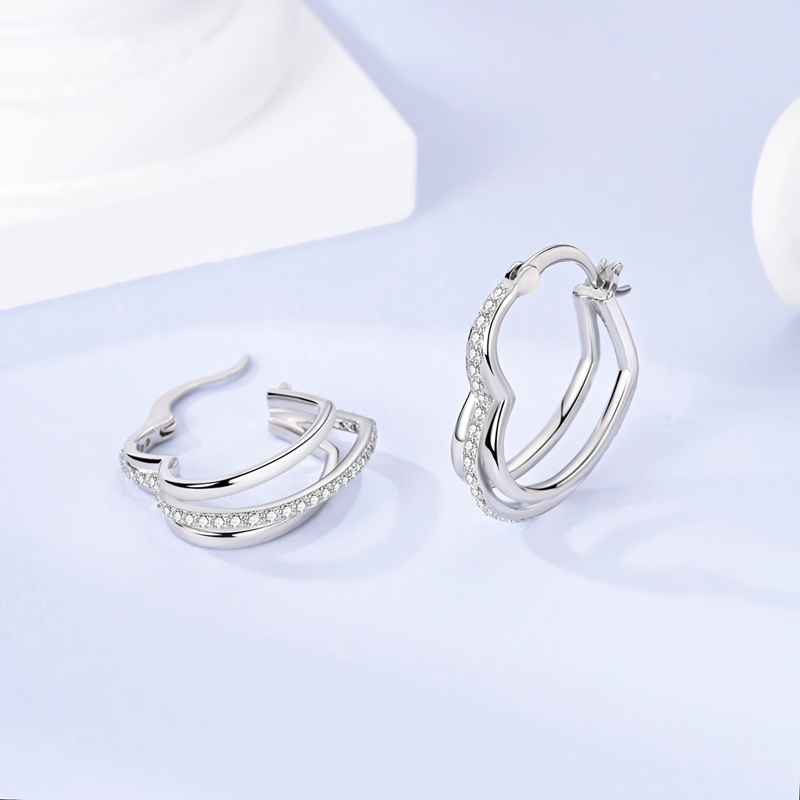 Women's S925 Hypoallergenic Classic Hoop Earrings, Gift for Her